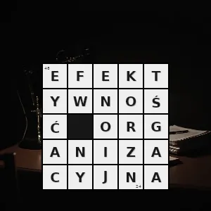 Rozwiązanie krzyżówki: ściśle określona zdolność do strategicznego przystosowania się danego przedsiębiorstwa do zmian w otoczeniu a także do produktywnego oraz oszczędnego wykorzystania posiadanych zasobów do realizacji - efektywność organizacyjna | hasła, synonimy i podpowiedzi Hasło krzyżówkowe ściśle określona zdolność do strategicznego przystosowania się danego przedsiębiorstwa do zmian w otoczeniu a także do produktywnego oraz oszczędnego wykorzystania posiadanych zasobów do realizacji - efektywność organizacyjna – rozwiązanie, synonimy, podpowiedzi i definicje krzyżówkowe